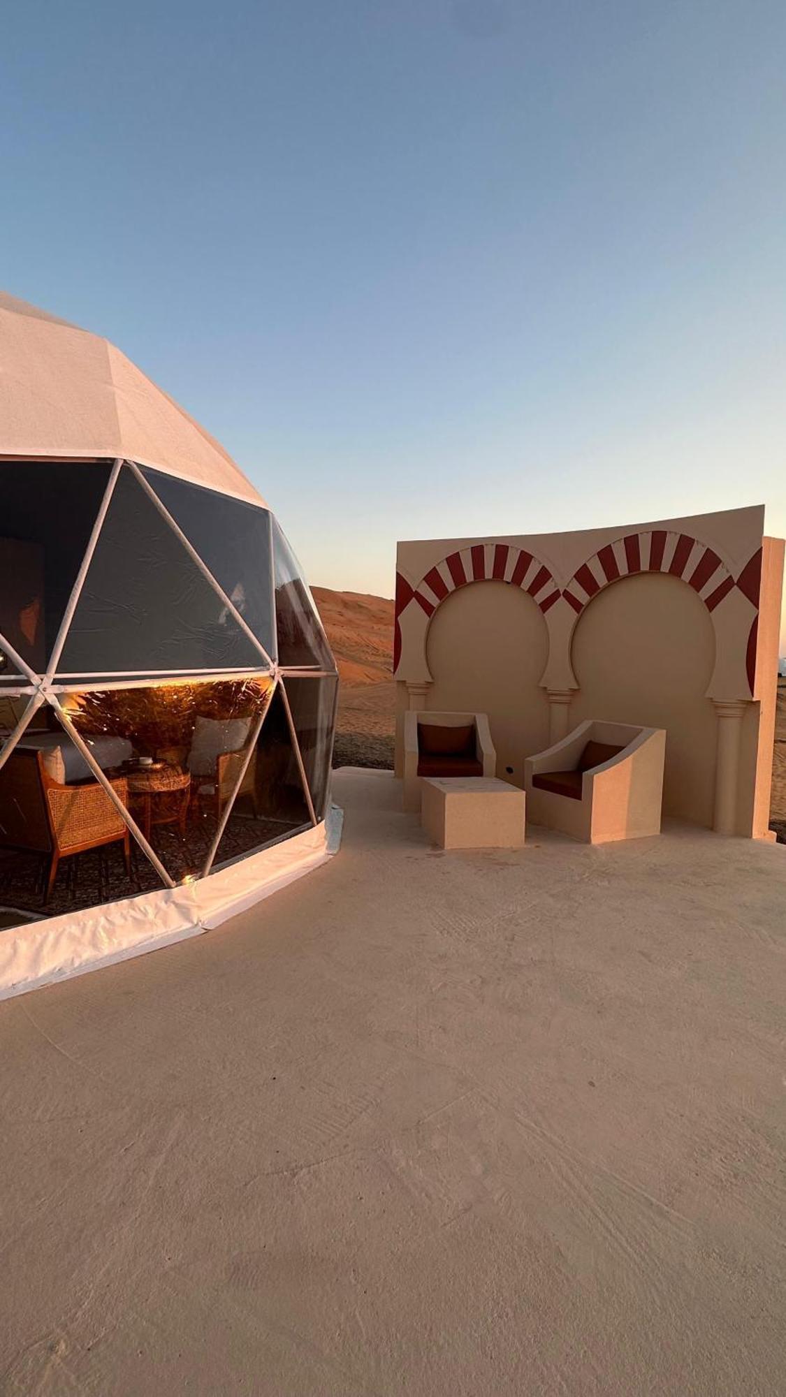 Bubbles Domes Private Cmp Hotell Al Wāşil Rom bilde