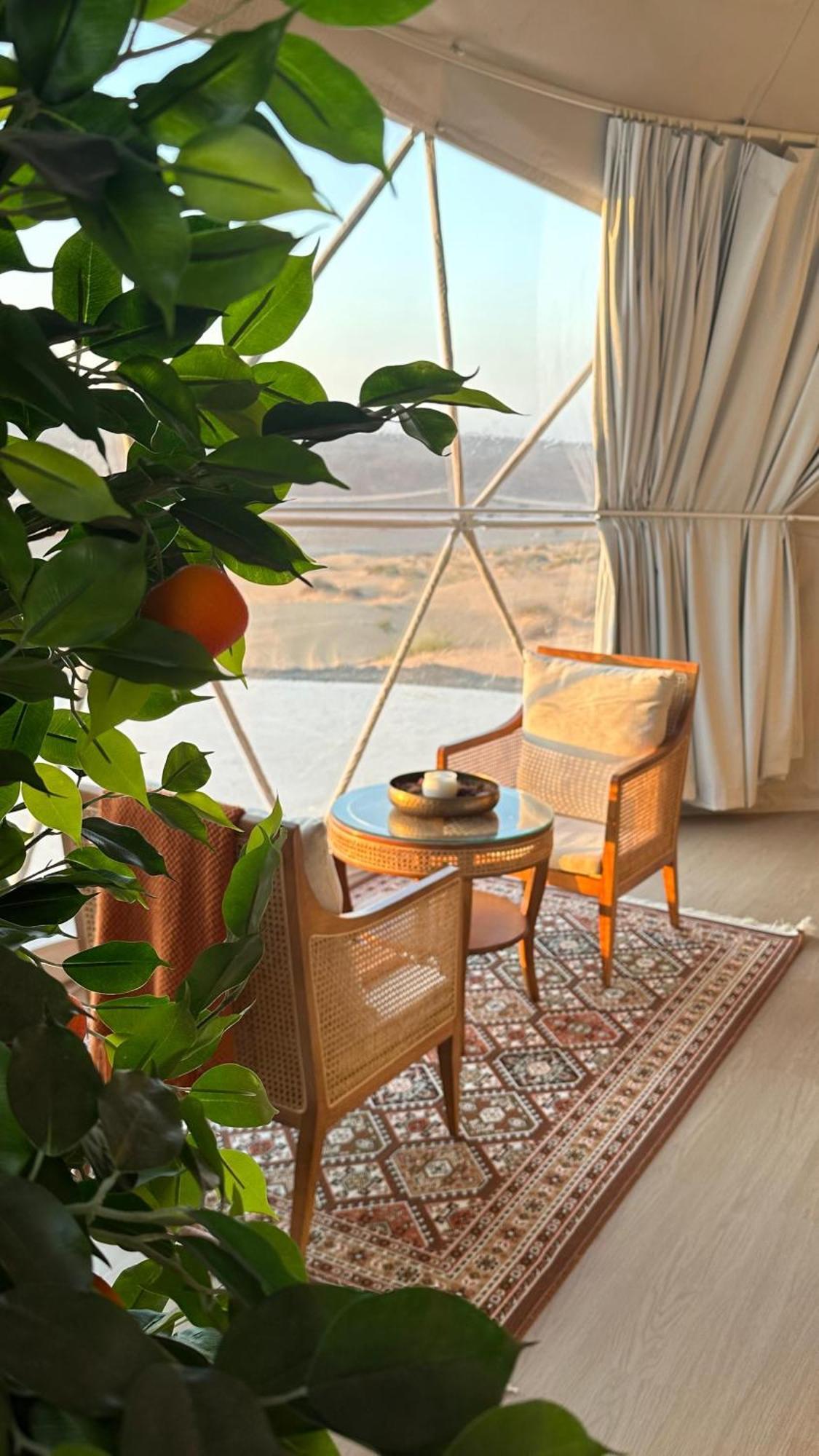 Bubbles Domes Private Cmp Hotell Al Wāşil Rom bilde