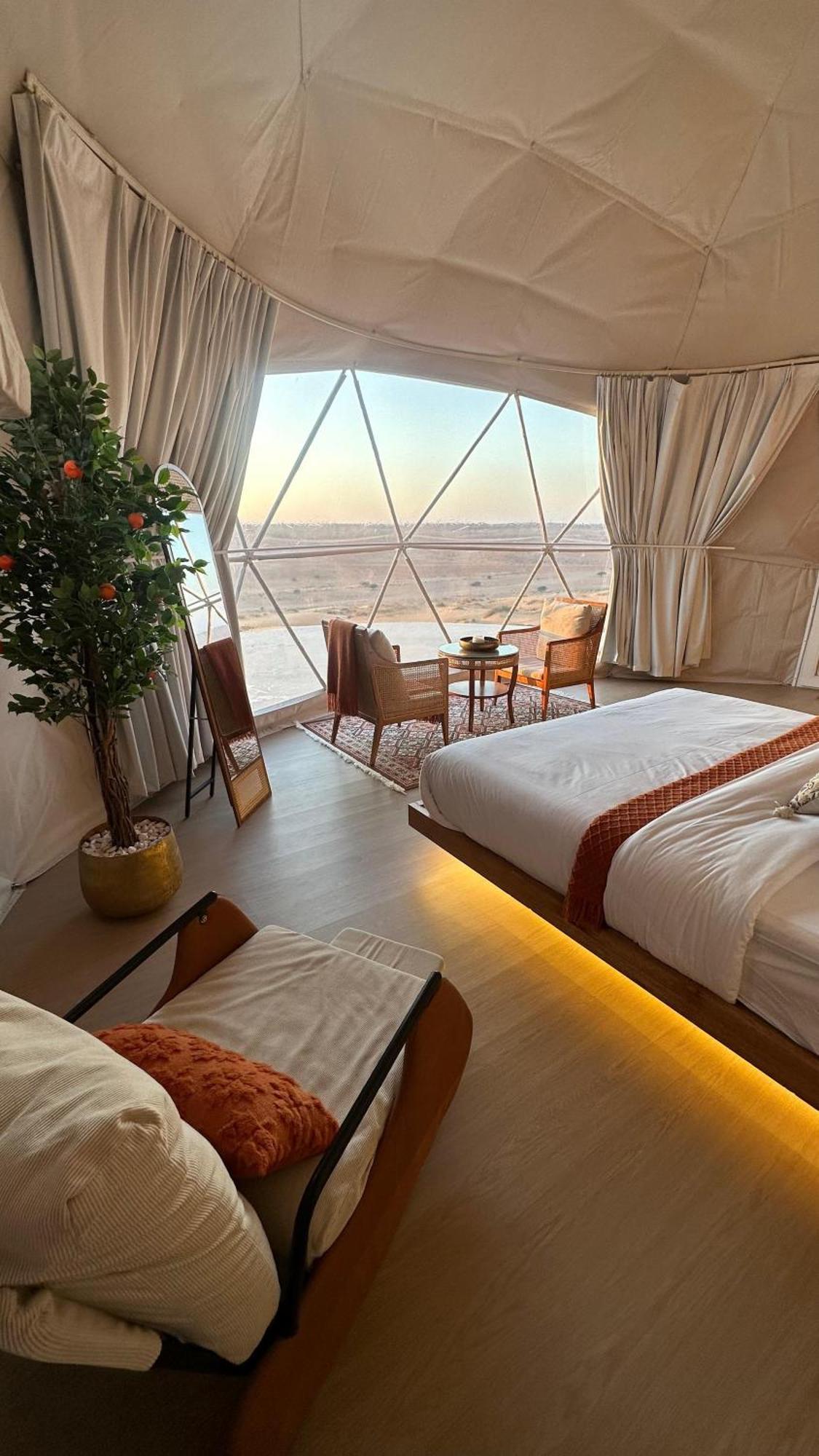 Bubbles Domes Private Cmp Hotell Al Wāşil Rom bilde